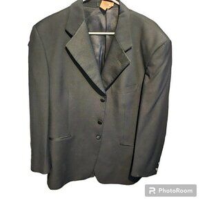 Vito Ruffolo Black Tuxedo Suit Jacket and Pants SZ=L